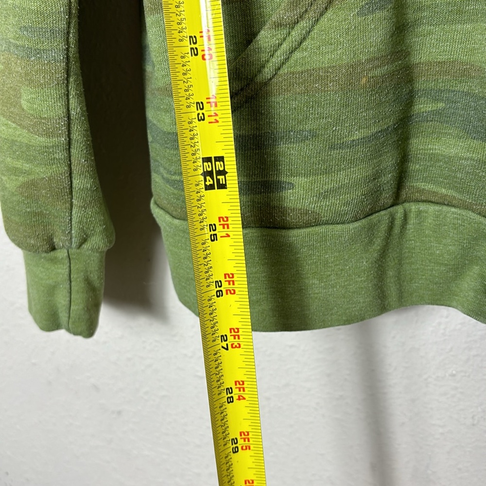Aviator Nation 5 Stripe Camo Zip Hoodie Sweatshirt Green size XL - Picture 9 of 10